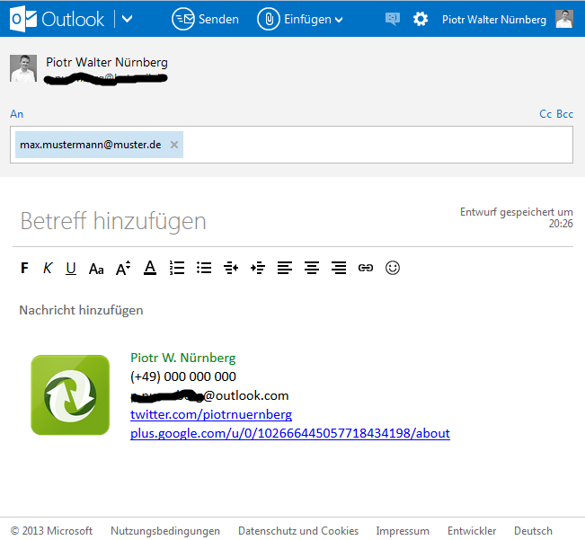 E Mail Signatur F R Outlook Erstellen Anleitung Mit Bildern