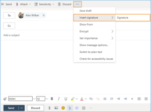 Einrichtung Von E Mail Signaturen In Outlook 365