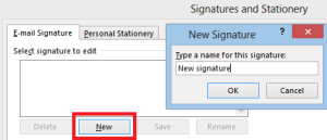 create custom email signature outlook