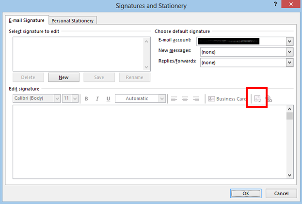 how to add linkedin button to email signature outlook