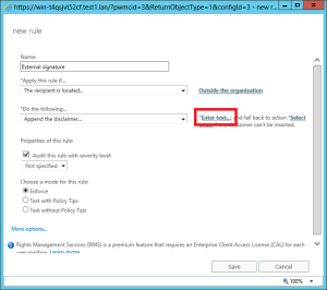 How to set up email signatures on Exchange Server 2016