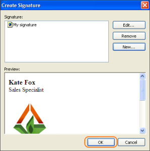 how to add signature in outlook 2003