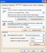 how to add email signature outlook online