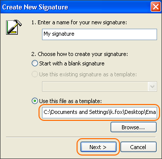 how do i add a signature to microsoft outlook email