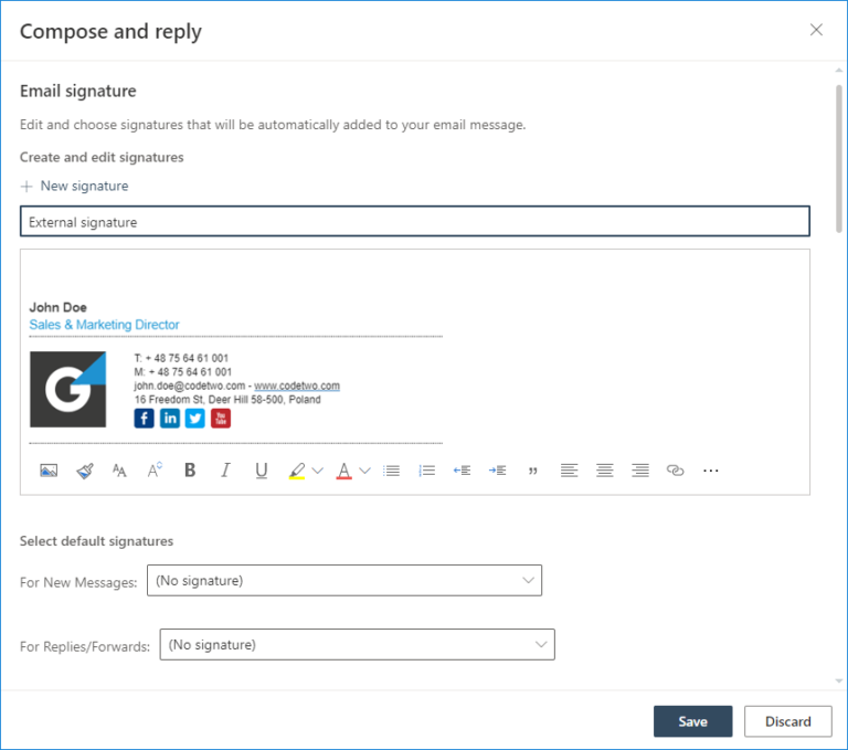 How To Set Up Email Signature In Outlook On The Web?