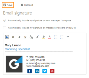 outlook add signature at bottom of email