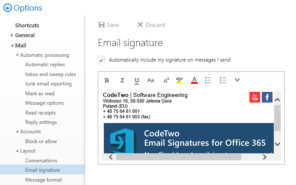 add email signature in outlook web app