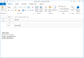 setting up multiple email signatures in outlook