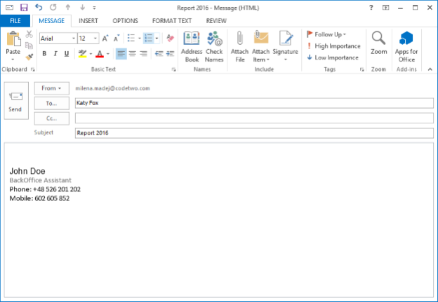 How To Add Address In Email Signature Line On Outlook Logosoke