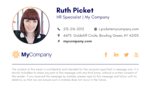 Human Resources email signature - how to design a perfect signature