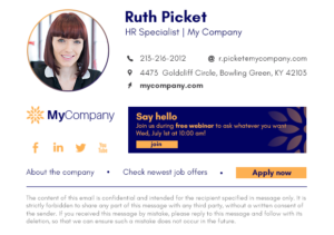 Human Resources email signature - how to design a perfect signature