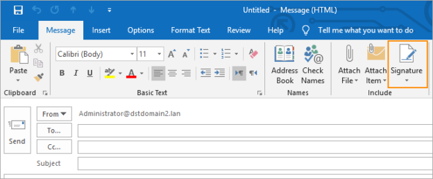 How To Create And Set Up An Email Signature In Outlook 2019 6078
