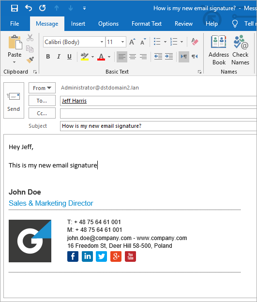 How To Set Up Email Signature Outlook 365 Lalapaje