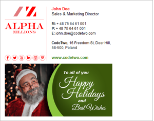 Free Christmas decorating ideas for your email signatures