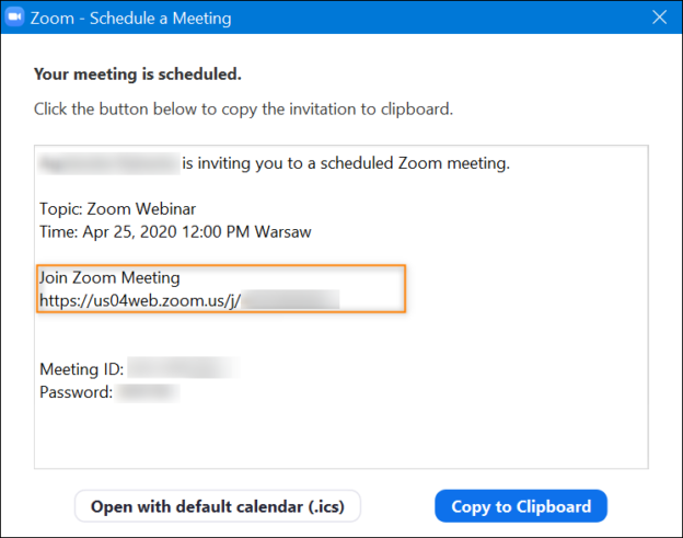 Zoom in on Zoom online meeting invitations in email signatures