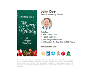 Free Christmas email signature templates for your emails