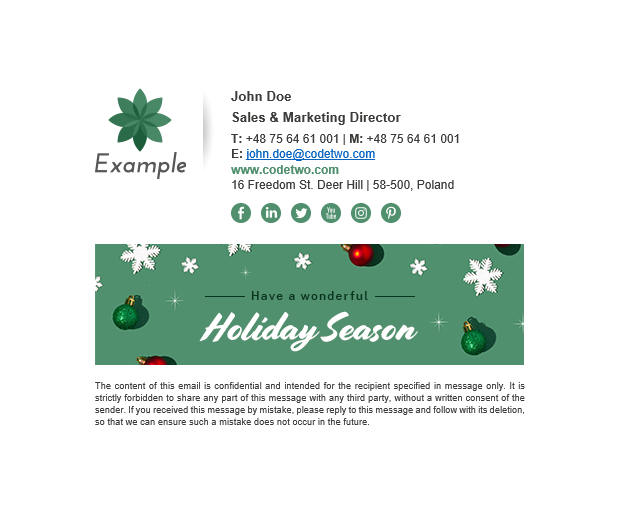 Christmas Email Signature Inspirations For 2021