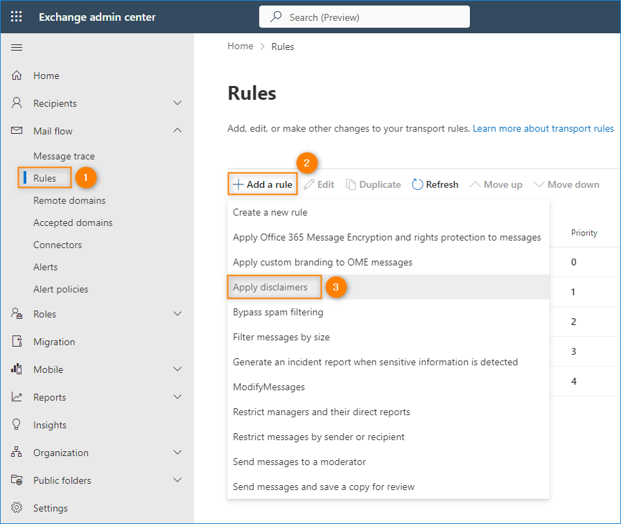 Company-wide email signatures & disclaimers in Office 365